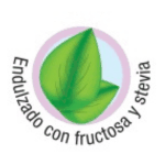 Endulzado con fructosa y stevia